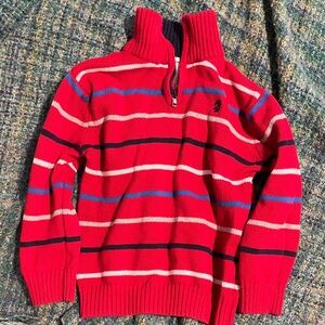 IZOD Red Striped Boy’s 5 Sweater